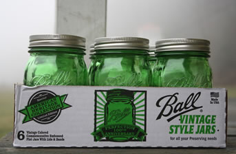 Green Ball Pint Jars
