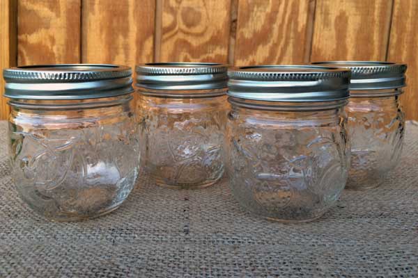 Round Fruit Embossed Jam Jars