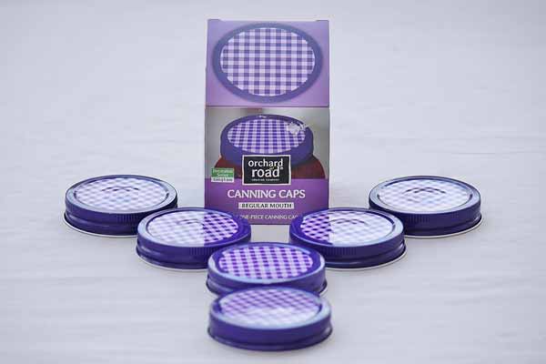 Once Piece Gingham Canning Lids