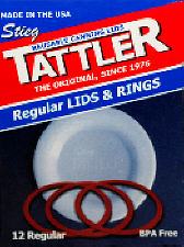 Tattler Reusable Regular Lids & Rings 
