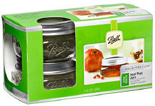Ball Collection Elite Platinum Wide Mouth Half Pint Jars 