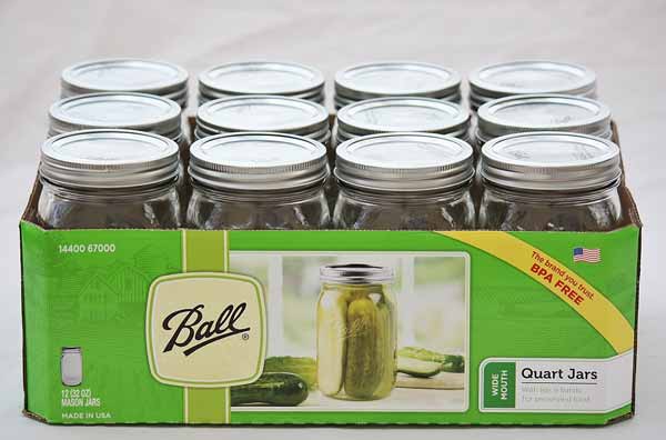 Wide Mouth Ball Quart Jars