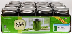 Ball Wide Mouth Pint Canning Jars