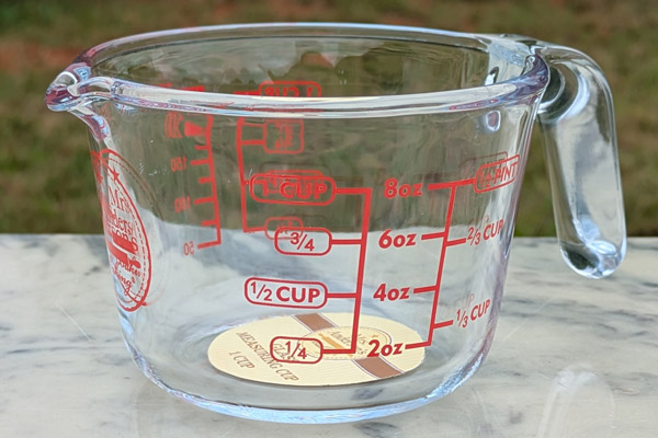 Glass One Cup Measuring Cup