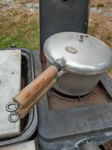 Vintage Presto Stainless Steel Pressure Cooker 4 Quart 409A Rack Recipe Book