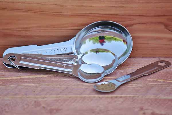 stainless steel teaspoon measuring spoons for