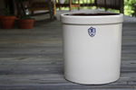 Three Gallon Ohio Stoneware Cylinder Fermentation Crock