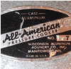 Vintage All American No 7 Lid Label
