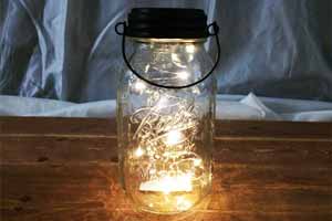 Angel Tears Solar Light Mason Jar Lid