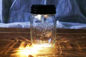 Solar Light Mason Jar Lid