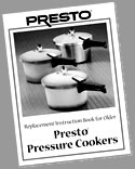 Presto Instruction Book 49831