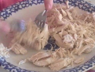 Shreding Chicken with Forks