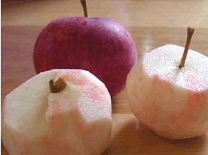 peeling apples